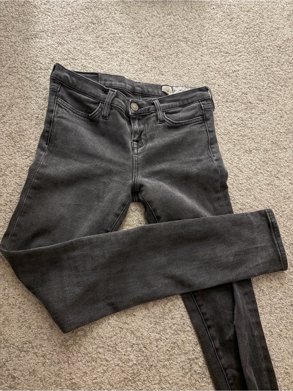All Saints Women’s Skinny Jeans — Charcoal Black